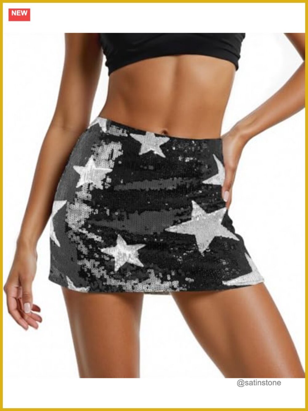 Sequin Mini Skirt Low Rise Bodycon Party Clubwear